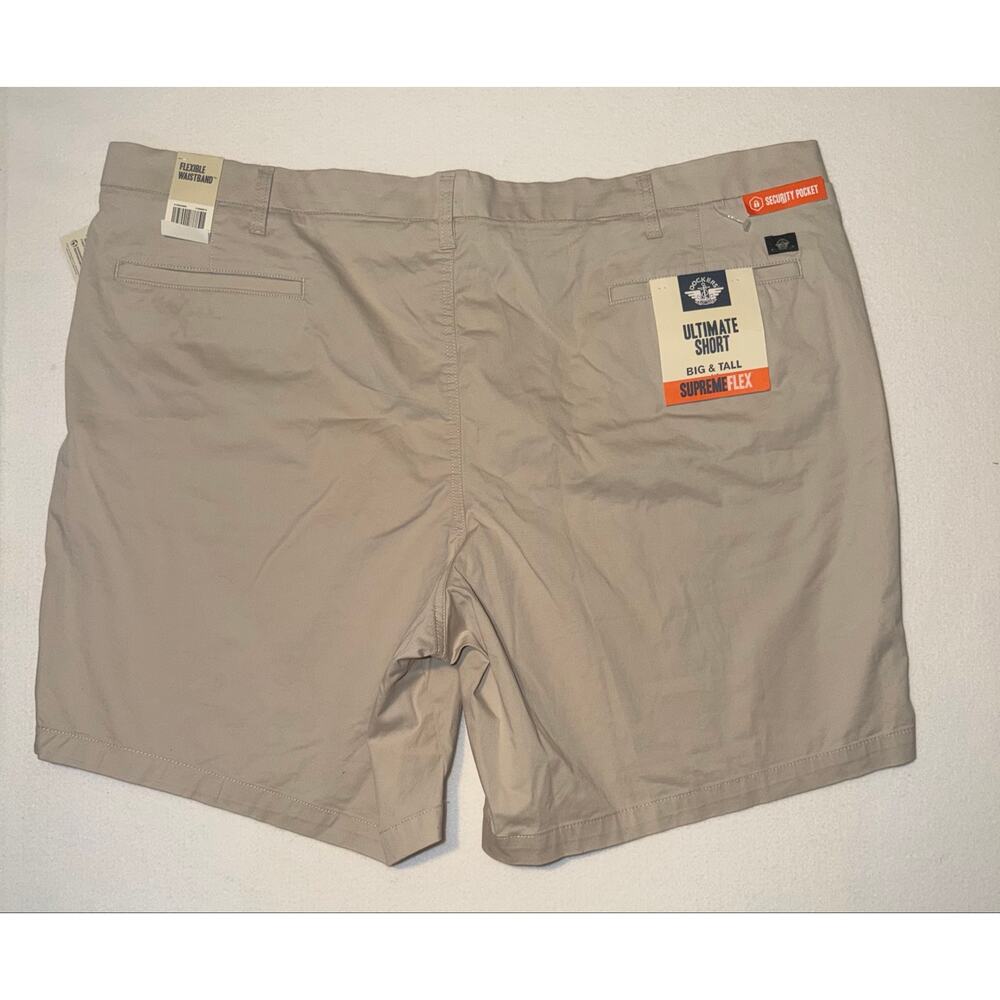 Docker men’s new Khaki with flexible waistband shorts - Picture 14 of 14
